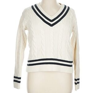 Polo Ralph Lauren Women's Cable-Knit Cotton Cricket Sweater